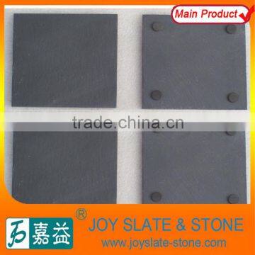 Natural Stone Black Square Cup Mat