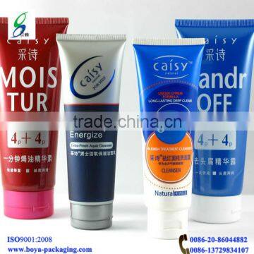 round cosmetic plastic tube with hot stamping printing