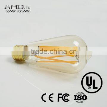 Gold Decorative ST64 LED Vintage Bulb /Vintage Dimmable Led Filament Edison Bulb Light photo-5