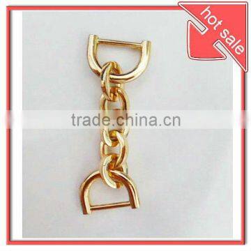 short gold metal handbag chain, bag hardware, China