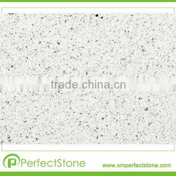 Glittering White Quartz Stone Kitchen Top