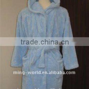 Breathable Microfiber Kids Hooded Bathrobe