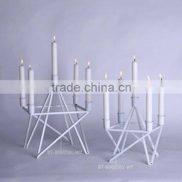 New arrival metal candle holders in white home decoration, home accessories                        
                                                Quality Choice