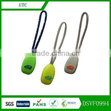 silicone zip puller,silicone zipper slider,soft limber pvc zip puller