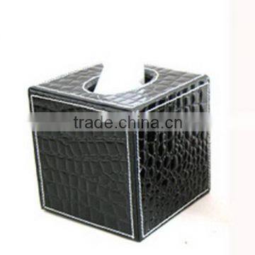 Unique new arrival simple leather tissue box