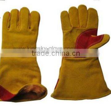 Premium quality cow split welding glove