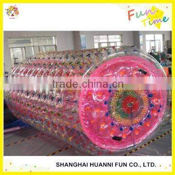 big inflatable pvc balls,hot sale inflatable wheel water roller ball price water filled lawn roller price