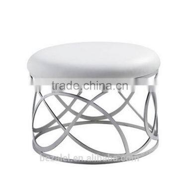 moden stainless steel art footstool