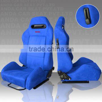 RECARO ALL BLUE Universal Reclinable Sport Seats Alcantara Racing Seat SPD