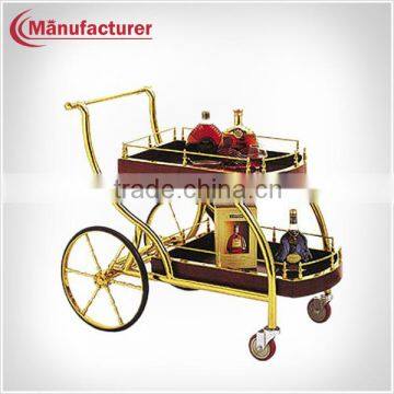 2014 New Products Hotel Room Service Cart, Juice Bar Cart with Wheels, Mobile Wine Bar Trolley