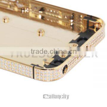 for Iphone 5 24k Rose Gold Plating Back Cover for Iphone 5 Gold Body for Iphone 5 Gold Housing photo-3