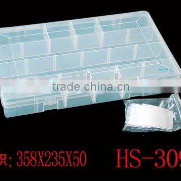 muti-purposefishing tackle box with dividers transparent box