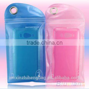 fashion PVC waterproof zip lock bag for phone from factory