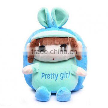 2016 Popular Promotional Plush Cartoon Doll Children's School Backpack photo-4