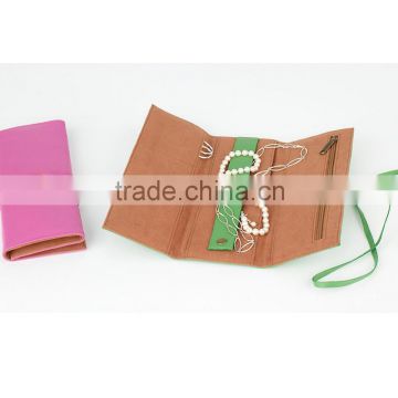 travel leather Leather Jewelry Roll