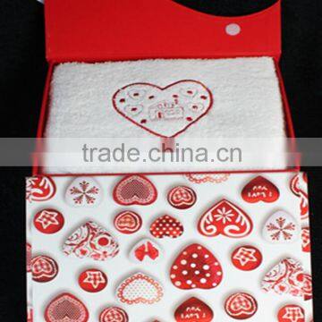 China Towel Manufacturers towel gift set bath towel with box packing