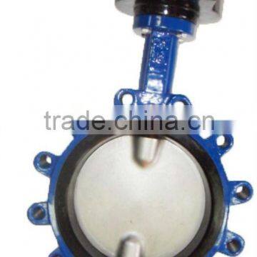 Butterfly Valve,Lug Style,Pipe Size 4 In