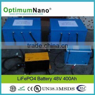 Deep Cycle High Quality Rechargeable LiFePO4 48V 400Ah Battery