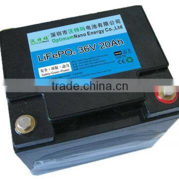 36v 20ah lifepo4 battery pack for electric scooter