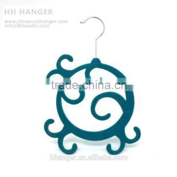 flocked Velvet hanger flocked scarf hanger tie hanger jewelry hanger