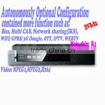 Compliant Europe decoder with cccam usb to digital satellite receiver