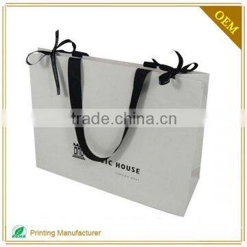 New Design Luxury Paper Shopping Bag Paper Bag Hand Bag With Ribbon