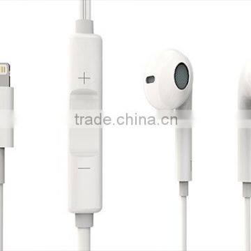 For 8 Pin Digital Earphone Wired Headset Earbuds No Volume Control Without Mic for IPhone 7 7 Plus Earphone photo-2