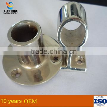 90/45 degree stainless steel pipe base plate