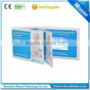 A6 Video Brochure for Health Care With 4.3inch LCD Screen,Speaker,Battery