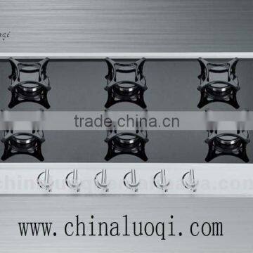 Built-In Tempered Glass Top NG/LPG Table Gas Stove