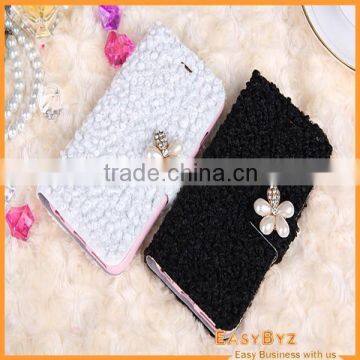 alibaba flip leather case for apple iphone 6 plus, fashion cute lady real leather phone case for iphone 6 plus