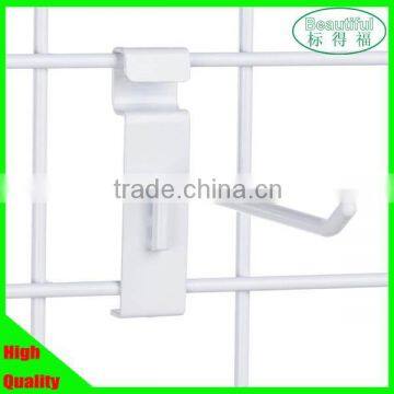 100-300mm Powder Coated White Gridwall Hook,metal hanging hooks