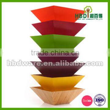 Colored Wooden Salad Bowl for sale