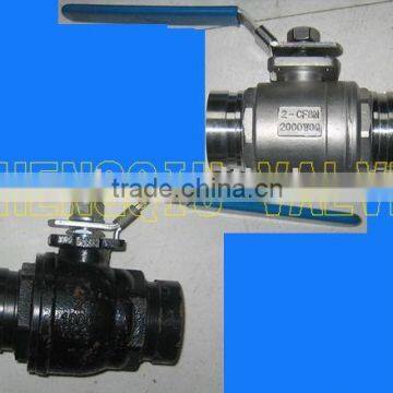 Casting Steel WCB & CF8M Groove End Ball Valves 2000WOG 150LB