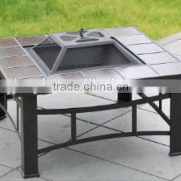 YL-F6010B Square fire pit with tile ring