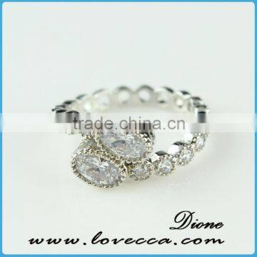 2015 fashion jewelry ring!latest weddingring design !micro pave diamond setting ring-women round zircon ring