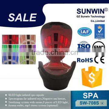 2015 ozone sauna spa capsule infrared spa capsule led light spa capsule SW-708S