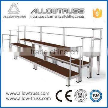 Best price aluminum stair riser/aluminium choral risers for sale