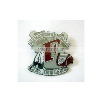 Metal organization badge for souvenir and event