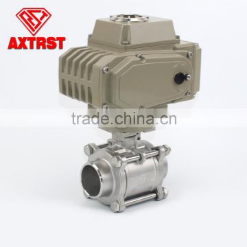 3pc welding ball valve electric actuator