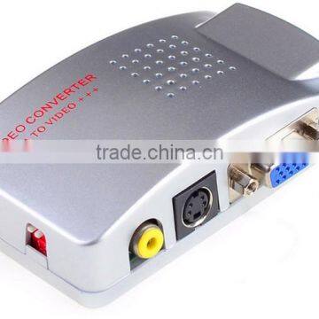 Computer Laptop PC VGA To Video Universal PC VGA to TV AV RCA Signal Adapter Converter Video Switch Box Supports NTSC PAL system