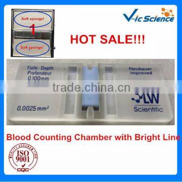 Durability Blood Counting Chamber with Bright Line