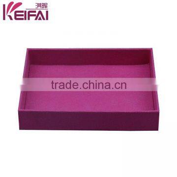 Keifai Customizable Portable Purple Plain PVC Custom Jewelry Box photo-5