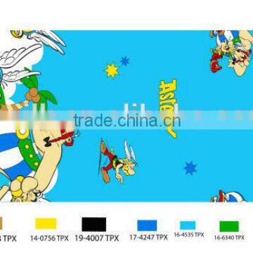 65gsm polyester bed sheet fabric with kids design