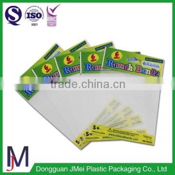 a4 paper size self sealed plastic bag with sticky ribbon