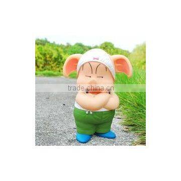 plastic toy animals pig, OEM small animals, cheap plastic children toys