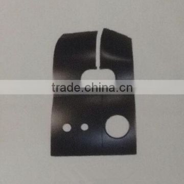 escalator inlet cover, length 496.4mm, width 162/105.8mm, thickness 3mm, black