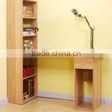 Children wood bookcases/ MDF bookshelf with computer desk