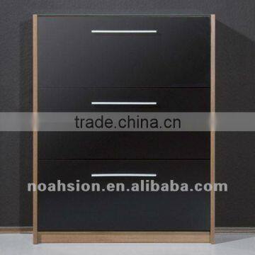 black shoe cabinet