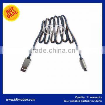 Leather USB Cable / Cowboy Usb Cable for Mobile Phone photo-4